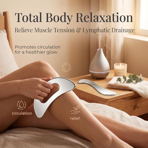 Stainless Steel Gua Sha Tool Ergonomic Body Muscle Scraping Massage Scraper - Image 3