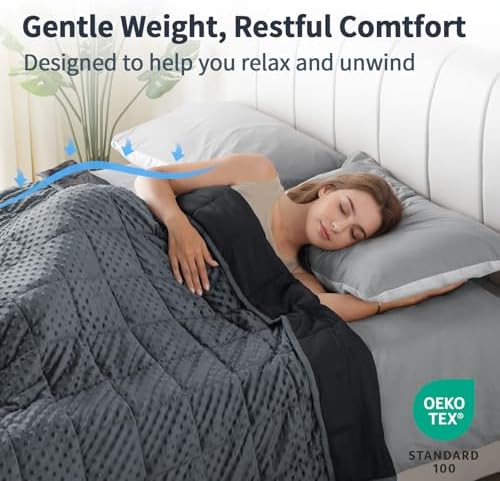 Mr. Sandman Weighted Blanket for Adults, Queen Size 20 lbs, 60 x 80 Inches - Image 4