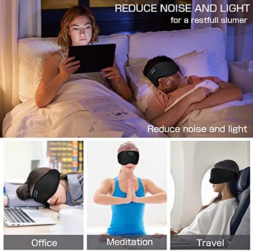 Sleep Headphones Sleep Mask with Bluetooth Headphones, LC-dolida Eye Mask for Sleeping Eye Pillow Sleeping Headphones for Side Sleepers Thin Speaker Cool Gadgets Gifts for Men&Women - Image 6