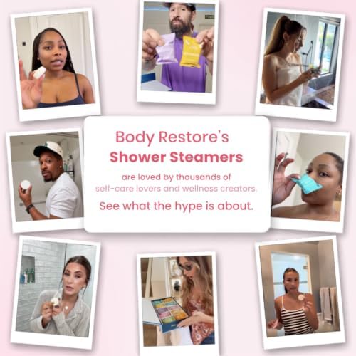 BodyRestore Shower Steamers Aromatherapy, Gifts for Women, Amore 15 Pack - Image 5