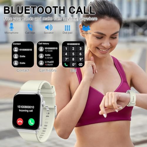 Matast Smart Watch, 1.96" HD Smartwatch for Men Women (Answer/Make Calls), Fitness Watch with Heart Rate/Sleep/IP68 Waterproof/120+ Sports Modes, Pedometer, Android Smart Watch for Android - Image 2