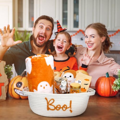 Mindsoft 7 Pcs Halloween Boo Basket Stuffers Boo Basket Gifts, Orange - Image 5
