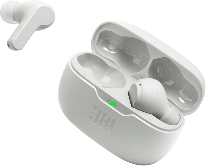JBL Vibe Beam - True Wireless Earbuds - White | JBL Deep Bass Sound, Comfortable fit, Up to 32 8h 24h total hours of battery life with speed charging - Image 6