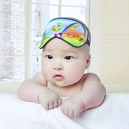 100% Natural Silk Sleep Eye Mask Kids, Cute Night Sleeping Mask with Adjustable Elastic Strap for Newborn (Baby Cute Child) - Image 3