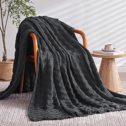 Knitted Weighted Blanket for Adult, No Beads Heavy Blanket 50"x60" 5lbs - Image 2