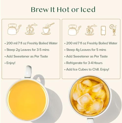 VAHDAM, Turmeric Moringa Tea Bags (15 Herbal Tea Bags) Caffeine Free, Non GMO, Gluten Free | 100% Pure Herbal Blend - Sweet & Earthy | Resealable Ziplock Pouch | Individually Wrapped - Image 5