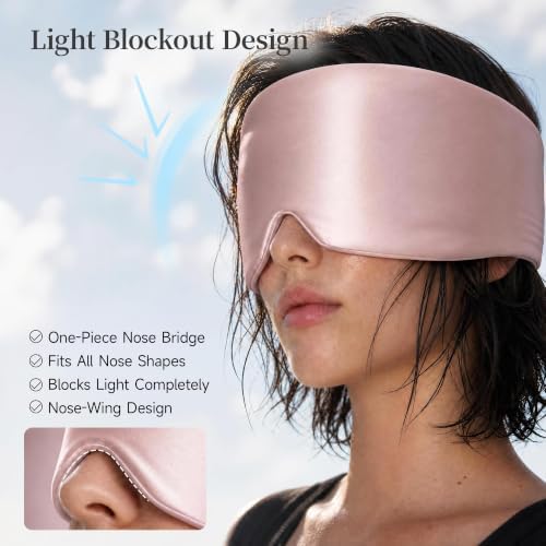 Silk Sleep Mask – 100% Mulberry Silk Eye Mask for Sleeping - Image 3