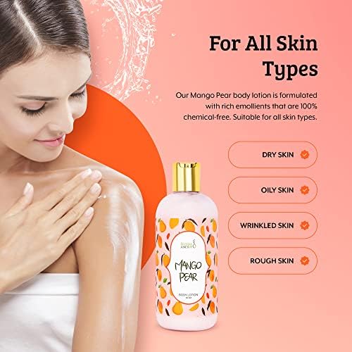 Home Spa Gift Deep Moisturizing Fragrance Body Lotion - (Mango Pear) - Image 3