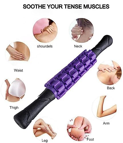 Muscle Roller Stick Massager for Leg & Body, Lymphatic Body Roller Liposuction Massager Stick Relief Sore Muscle Tightness for Athletes, Yoga, Physical Therapy Liposuction - Image 3