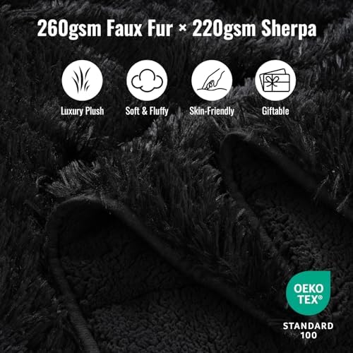 Uttermara Shaggy Weighted Blanket for Adults Queen Size, 15lbs 60"x80" - Image 2