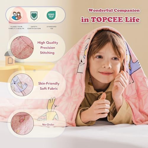 Topcee Weighted Blanket (3 lbs, 36" x 48") Cooling Throw Heavy Blanket for Sleeping Apply to 20-40 lbs, Soft Thick Breathable Blanket with Glass Bead, Easy Care - Image 5