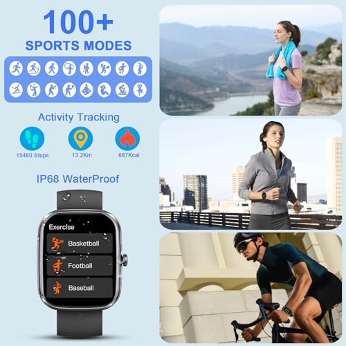 Smart Watch for Women Men(Answer/Make Call), 2026 New 1.91" HD SmartWatch, Fitness Watch with 120+ Sport Modes, IP68 Waterproof, Pedometer, Heart Rate/Sleep Monitor, Activity Tracker for Android iOS - Image 4