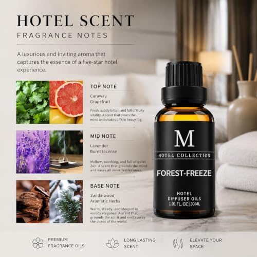 Hotel Collection Diffuser Oil-Forest-Freeze, Longer Lasting Fragrance Oil for Ultrasonic and Waterless Diffusers and Crafting - 1 fl oz,Essential Oils for Refill & Machines,Bolder Aroma - Image 4