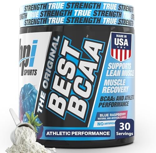 BPI Sports Best BCAA Powder – Hydration, Blue Raspberry, 30 Servings by BPISports