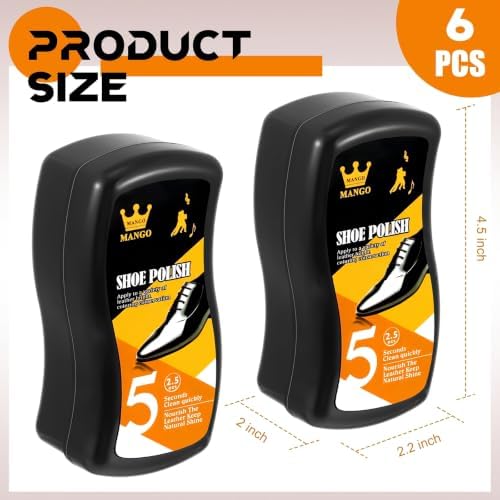 Loopeer 6 Pcs Shoe Shine Sponge - Image 2