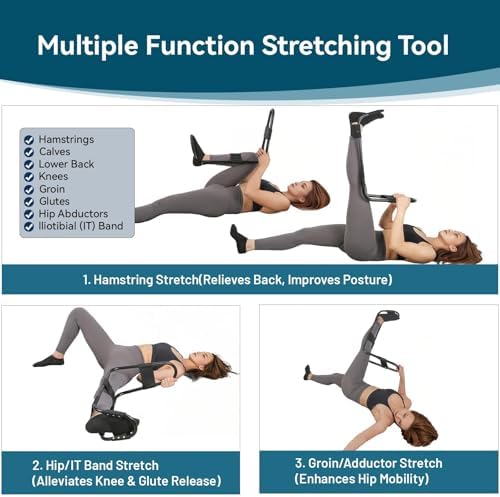 Hamstring Stretcher, Knee Extension Device, Lower Back, Hip & Calf Stretching - Image 4