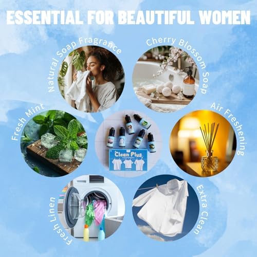 Clean Essential Oils,Fragrance Oil for Diffuser,Aromatherapy Essential Oils Set,6X 10ML - Image 4