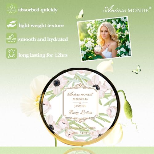 Spa Gifts for Women, Bath and Body Gift Set Magnolia Jasmine Spa Gift Set - Image 4