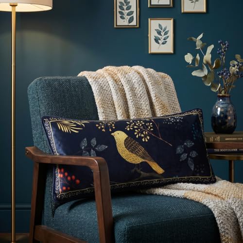 patdrea Designer French Velvet Throw Pillow Cover,12"x28"-Doodle B - Image 2