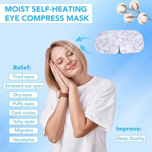 XPCARE 60 Pack Steam Eye Mask Disposable for Dry Eyes Cornea Care-Unscented - Image 3