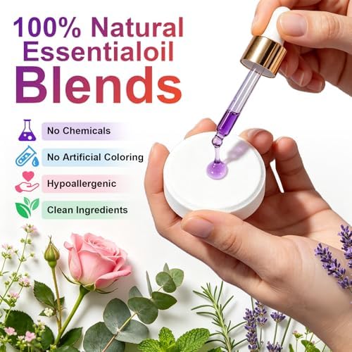 Shower Steamers Aromatherapy Birthday Gifts for Women, Christmas Stocking Stuffers Gifts for Mom Wife Self Care SPA Relaxation, Stress Relief Eucalyptus Lavender Shower Bombs Essential Oils 6 Tablets - Image 3