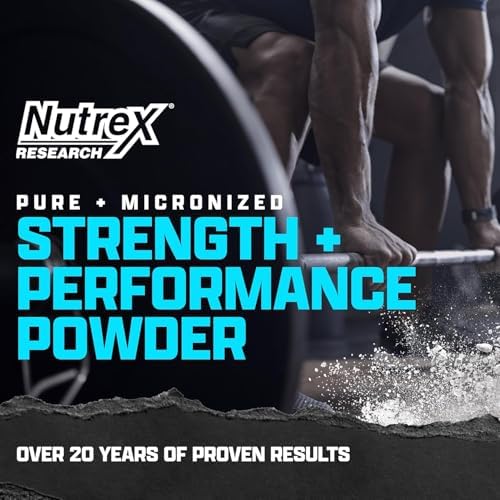 Nutrex Research Micronized Creatine Monohydrate Powder - 200 Servings (1KG) Pure, Unflavored Creatine Monohydrate Supplement for Muscle Gain, Strength and Performance, 5G Per Serv (2.2lbs) - Image 6