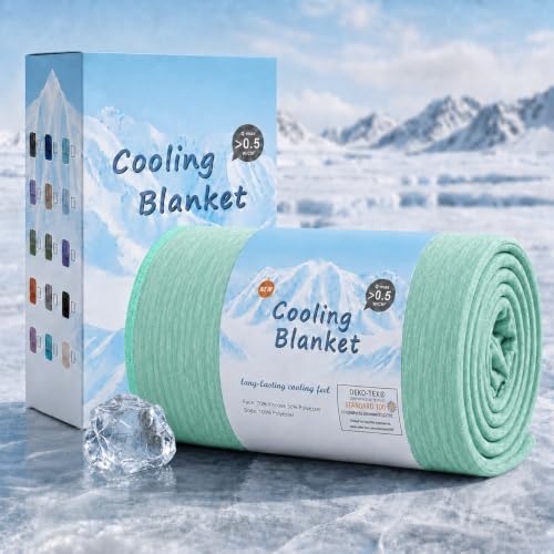 Topcee Cooling Blanket Queen Size 90"x90" for Hot Sleepers Summer Blanket by Topcee%E2%80%94ForYourGoodSleep