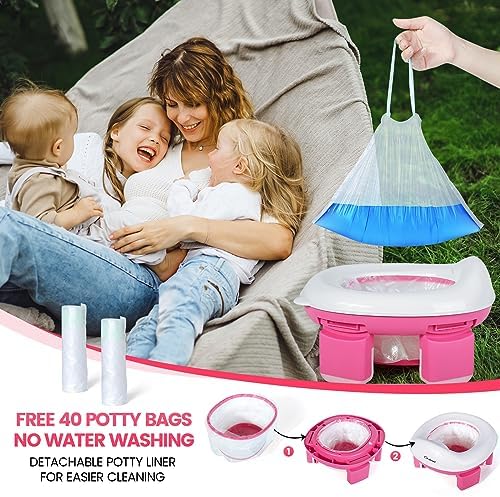 Orzbow Portable Potty Training Chair for Toddler, Travel Emergency Toilet - Image 4
