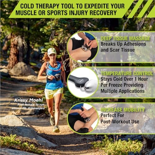 Pro-Tec Athletics Rollers, RM Extreme, RM Extreme Mini Roller, Cryosteel Ice Roller, Portable Roller, Deep Tissue Massage, Muscle Relief, Hamstring, Quadriceps, Multi-Directional, Enhance Performance - Image 4