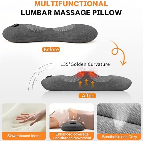2026 Upgraded Cordless 4 in 1 Support Pillow, Triple Fusion Back Massager - Image 5