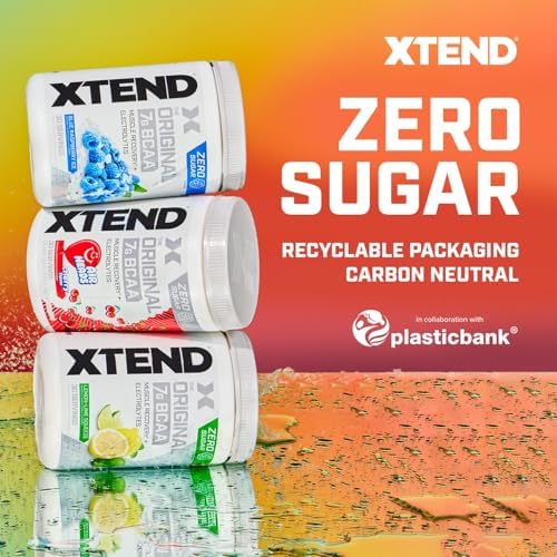 Xtend Original BCAA Powder with Zero Sugar, Glacial Grape, 90 Servings - Image 5