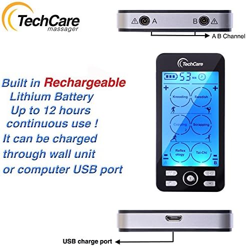 Rechargeable TENS EMS Muscle Stimulator, Dual Channel Electric Pulse Massager for Back & Neck Muscle Recovery and Pain Relief - Image 5