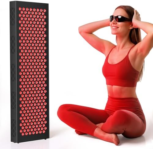 Red Light Therapy Box, 5in1 LED with 630-660-810-830-850, Metal Case, 3 Modes Red Light Panel with Soft Belt, 6 Timing Set - 9 Pulse Modes - 4-Level - Red Light Therapy Panel for Body by Unknown