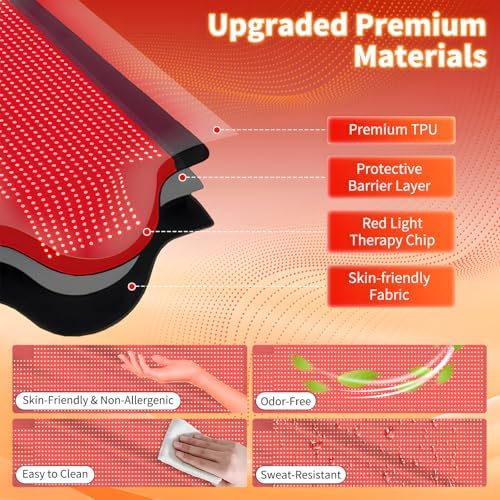 Full Body Red Light Therapy Mat with 3207 LEDs, 74.8" x 36" - Image 6