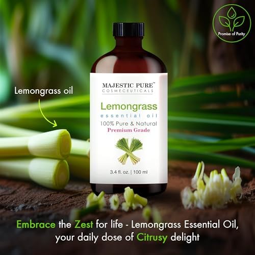 Majestic Pure Lemongrass Essential Oil for Diffuser - 3.4 Fl Oz - Image 3