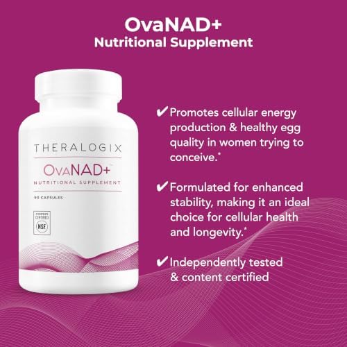 Theralogix OvaNAD+ NMN, NR & Pterostilbene Supplement for Fertility Health - Image 2