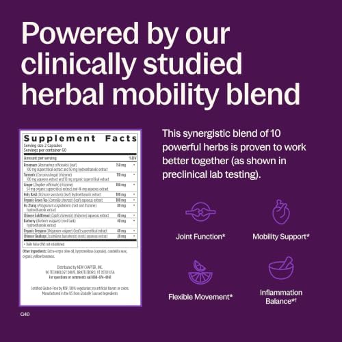 New Chapter Zyflamend Joint and Inflammation Supplement, 120 Capsules - Image 3