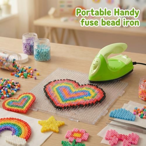 Honoson Mini Craft Iron with Charging Base Tiny,Green Series - Image 4