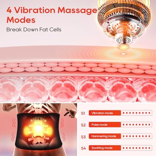 Cordless Red Light Therapy Belt for Body with Heat Vibration 660nm & 850nm - Image 3