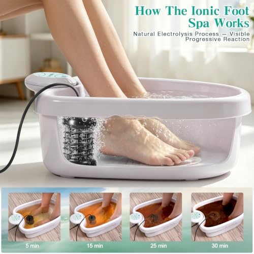 Ionic Foot Bath Detox Machine with 2 Ionic Arrays & Epsom Salt - Image 3