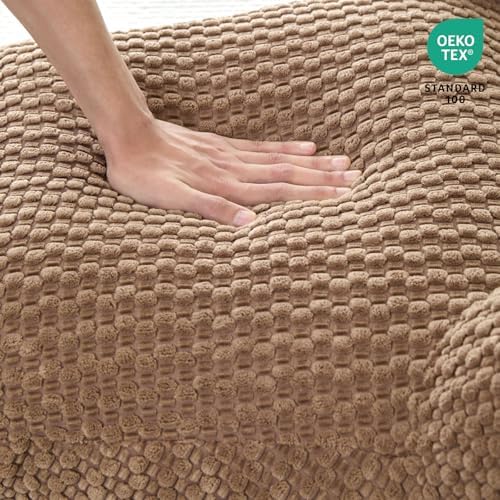 Reading Pillow with Arms for Sitting in Bed,22" Backrest,Khaki Corduroy,XL - Image 6
