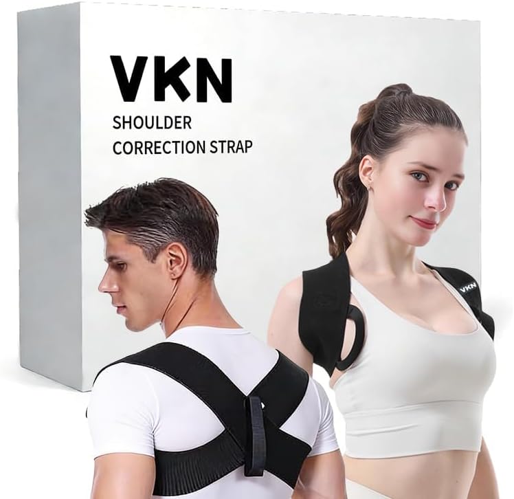 VKN Posture Corrector for Men and Women One-Piece Back Brace Exercise(M) by VKN-PosturePerfectForYou