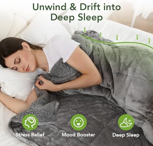 Sivio Weighted Blanket for Adult, Twin Size 15 lbs 48 x 72 Inches - Image 3