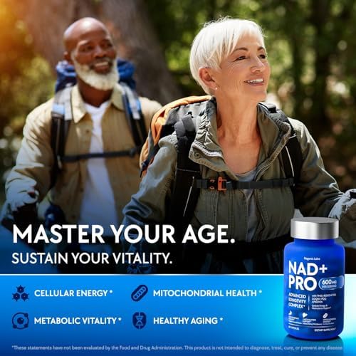 NAD Supplement 600mg for Men and Women with Resveratrol, CoQ10, PQQ, TMG and Apigenin - 6-in-1 Cellular Energy and Longevity Complex - Acid-Resistant Capsules, 60 Count - Image 4