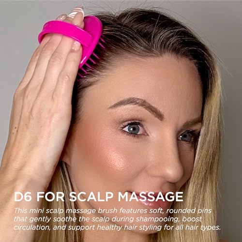 Denman Detangle Hair Brush for Curly Hair & Scalp Massager D6 - Hair Straightening Brush - Image 3