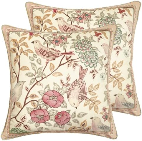 patdrea Vintage Velvet Throw Pillow Cover,Set of 2,22"x22"-Kulom A by patdrea