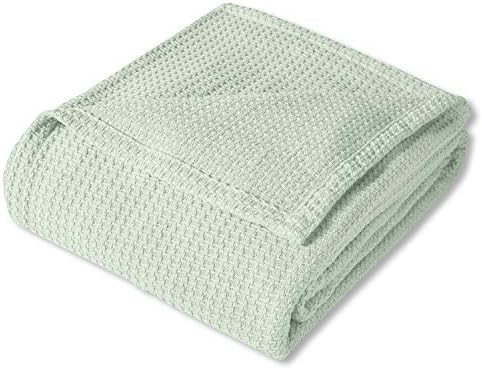 Sweet Home Collection 100% Fine Cotton Blanket Luxurious Weave Stylish Design Soft and Comfortable All Season Warmth, King, Mint (Pack of 6) - Image 2
