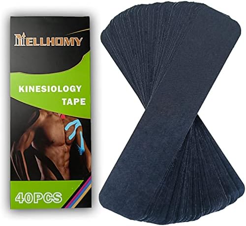 Latex-Free Kinesiology Tape - 40 Precut Strips for Joint & Muscle Pain by NELLHOMY