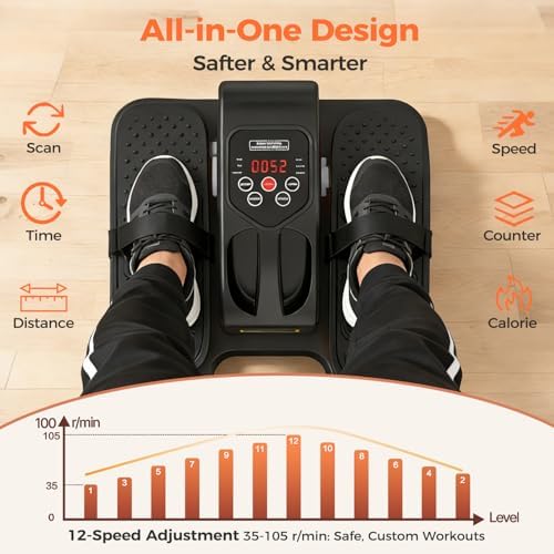 ESL Under Desk Elliptical, Electric Elliptical Leg Exerciser for Seniors - Image 3