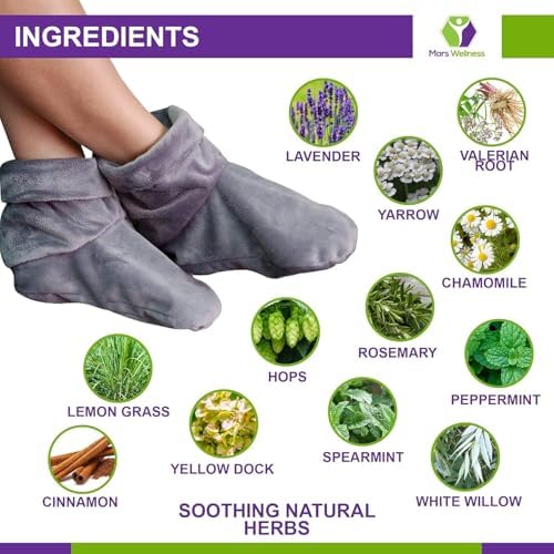 Mars Wellness Heated Microwavable Booties - Microwave Slipper Warmers - Image 4